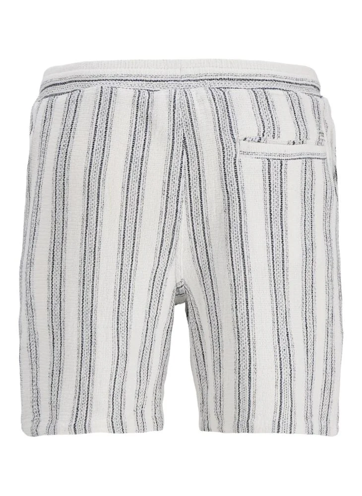 JACK & JONES Cloud Dancer Detail:Stripes Casual Stripe Jogger Shorts for Men | Best Price UAE